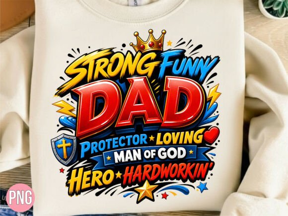 Download Strong Hero Dad Graphic Father's Day PNG - Premium Resources