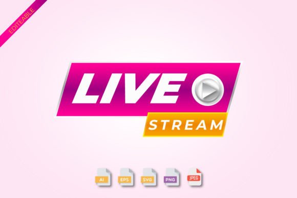 Download Live Streaming Icon 3D PNG Vector Pink - Vector Collection