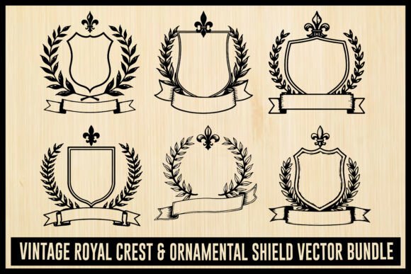 Download Royal Crest &amp; Shield Vector Set - Vector Collection
