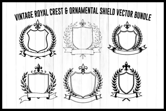Download Royal Crest &amp; Shield Vector Bundle - Vector Collection