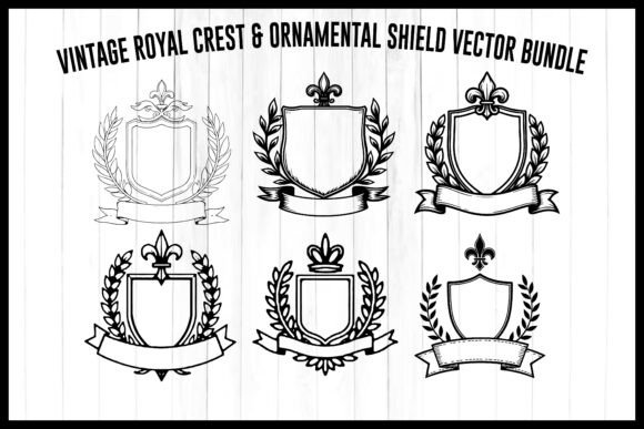 Download Royal Crest &amp; Shield Vector Bundle - Vector Collection