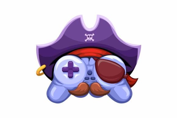 Download Pirate Gamepad Mascot Cartoon Vector - Vector Collection